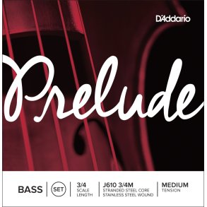 Daddario J610-3/4M Prelude Bass 3/4 Medium Tension